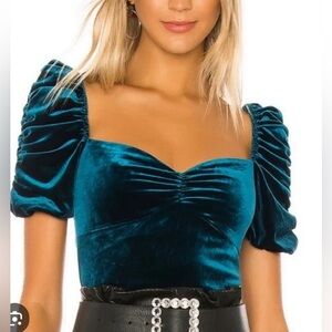 Lovers + friends size Medium velvet feel fabric.